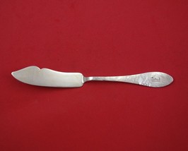 Antique Hammered by Shreve Sterling Silver Master Butter Flat Handle 6 3/4&quot; - £86.25 GBP