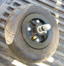 9II36 SCOOTER TIRE, CLEVER 200X50, WITH AXLE, GOOD CONDITION - £7.56 GBP