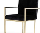 Black Champagne Gold Stainless Steel Exposed Frame And Legs Modern Style... - $293.94