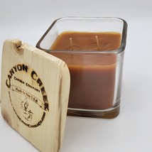 NEW Canyon Creek Candle Company 14oz Cube jar PUMPKIN SPICE scented Handmade - £22.47 GBP