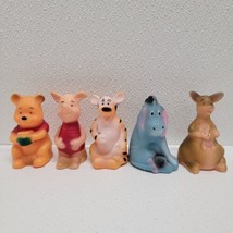 Vintage Lot of 5 Disney Winnie the Pooh Tigger Kanga Squeak Toys Sears Roebuck  - £35.44 GBP
