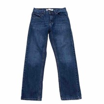 Boys Levi Jeans 505 Regular Size 18 Slim Medium Dark Blue Denim Wash Egypt - £15.50 GBP