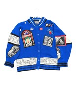 Rock Sweater A&#39;MILANO Ladies 50&#39;s Heartbeat Royal Blue Sample Sweater an... - $1,577.72 MXN