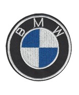 BMW IRON ON PATCH 3&quot; Round Car Auto Emblem Embroidered Applique Hat Jean... - $5.51 CAD