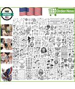 Creative 52 Sheets Temporary Tattoos for Kids &amp; Adults - Safe &amp; Easy to ... - $315.55 MXN