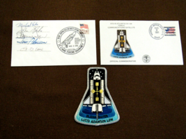 STS-43 Atlantis Crew Blaha Baker Lucid Adamson Low Signed Auto Launch Covers Jsa - £174.09 GBP