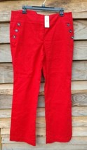 Loft Ann Taylor Women&#39;s Designer Jeans/Pants Red Denim Size 12 New w/tag... - $48.51