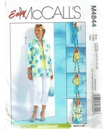 McCalls Sewing Pattern 4844 Shirt jacket Top Skirt Pants Capri Misses Si... - £6.96 GBP