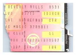 Jerry Garcia John Kahn Concert Ticket Stub May 31 1985 Beverly Hills California - £27.60 GBP