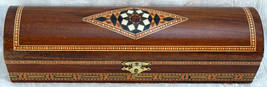 Dome Top Wooden Box with Inlays filled with Frankincense The Gift of Kings - $32.99