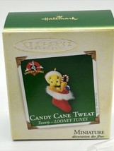 2005 Hallmark Ornament Candy Cane Tweat Miniature-Tweety-Looney Tunes - NMIB - $11.02
