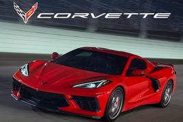 2022 Corvette C8 Tech Red Poster | 24x36 inch  - £16.03 GBP
