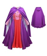 Kids Girls Hocus Pocus Sarah Sanderson Cosplay Costume Dress Halloween O... - $14.99