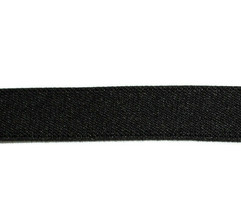 1" Wide Stretch Belting Black Polyester/Elastic/Blend Trim by the Yard (M217.32) - £1.97 GBP