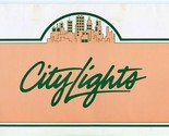 City Lights Restaurant Menu Spokane Washington  - £14.24 GBP