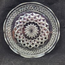 Anchor Hocking Wexford Bread Butter Dessert Plate Serving Glass Scalloped 6 in - £6.26 GBP