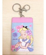 Disney Alice In Wonderland ID Card Holder Card Case Badge Keychain. RARE... - $16.46 CAD