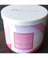 Bath &amp; Body Works ICED DRAGONFRUIT TEA Large Scented 3 Wick Candle 14.5 oz - $21.73