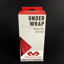 McDavid Under Wrap Sports Skin Protector Under Tape Scarlet 2 Pack 2.75&quot;... - $8.86