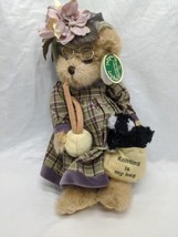 The Bearington Collection Knitter And Pearl Stuffed Animal With Tag 13&quot; - £31.10 GBP