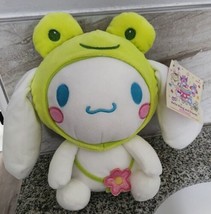 NWT Sanrio Hello Kitty And Friends Cinnamoroll Frog 2024 Easter Plush Fl... - $20.00
