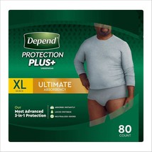 Depend Protection Plus Ultimate Max Absorbency 3-in-1 SureFit Flexible Underwear - £53.18 GBP