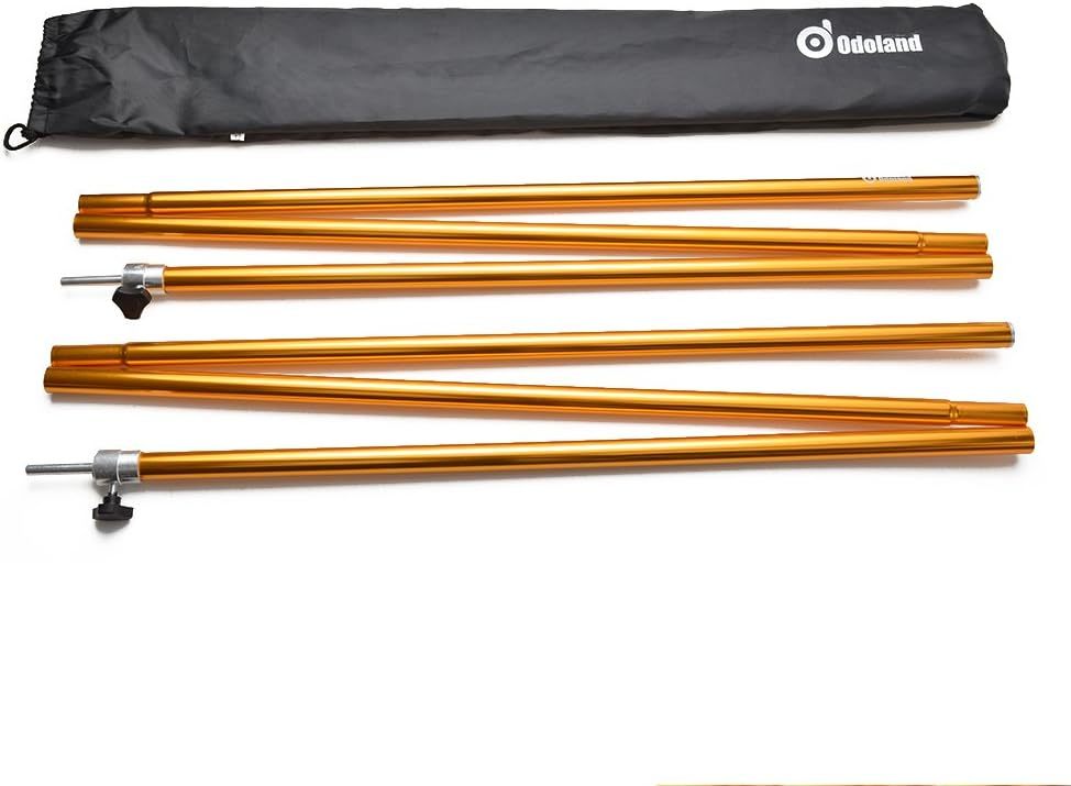 Flexible Tarp Poles, Telescoping Aluminum Tarp And Tent Poles Set, And A... - $51.99