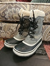 Women&#39;s Sorel Winter Carnival Boots in Black, Size 5 Pre-owned - £31.71 GBP