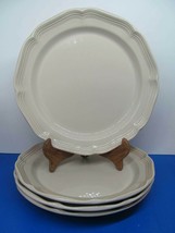 Mikasa Dinnerware French Countryside All Tan Dinner Plates Bundle of 4 - £55.14 GBP