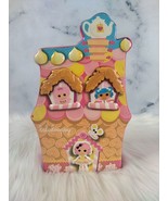 Pink ginger bread ceramic bank 9&quot; tall 2 1/2&quot; wide child - $15.85