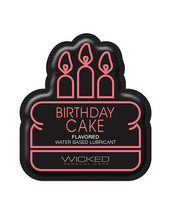 Wicked Sensual Care Water Based Lubricant - .1 Oz Birthday Cake - $10.99