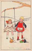 Herzliche Ostergrüße ~ Artista Anny Tekauz ~ Tedesco Pasqua Cartolina - £7.69 GBP