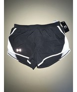 Under Armour Heatgear Loose Fly By 2.0 Short Avy  Black With White Trim ... - $267.14 MXN