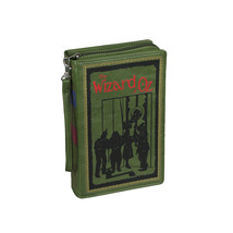 Green Vinyl The Wizard of Oz Book Clutch Purse Crossbody Bag L Frank Baum - £38.65 GBP