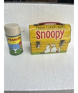 Vintage 1970 Snoopy Metal Dome Lunchbox &amp; Thermos (Red Cup) - €213,46 EUR