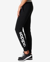 adidas Womens Essential Linear Logo Pants Color Black/White Size X-Small - £51.95 GBP