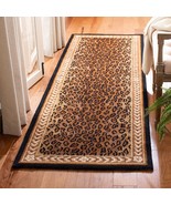 SAFAVIEH Chelsea Collection Runner Rug - 2&#39;6&quot; x 8&#39;, Black &amp; Brown, Hand-... - £91.73 GBP