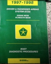1997 1998 Dodge Plymouth Neon Body Diagnostic Procedures Manual Book Factory Oem - £5.58 GBP