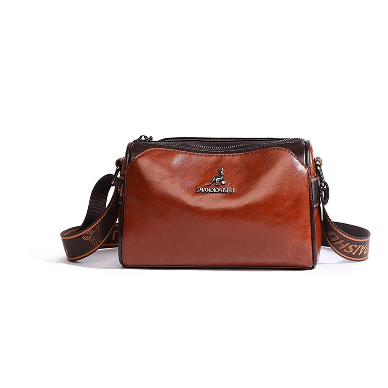 Uine leather messenger bag multilayer high capacity luxury shoulder crossbody bag women thumb200