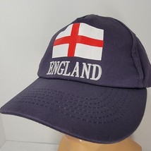 England National Flag Blue Baseball Hat Cap Strap Back English Embroidered - $11.87