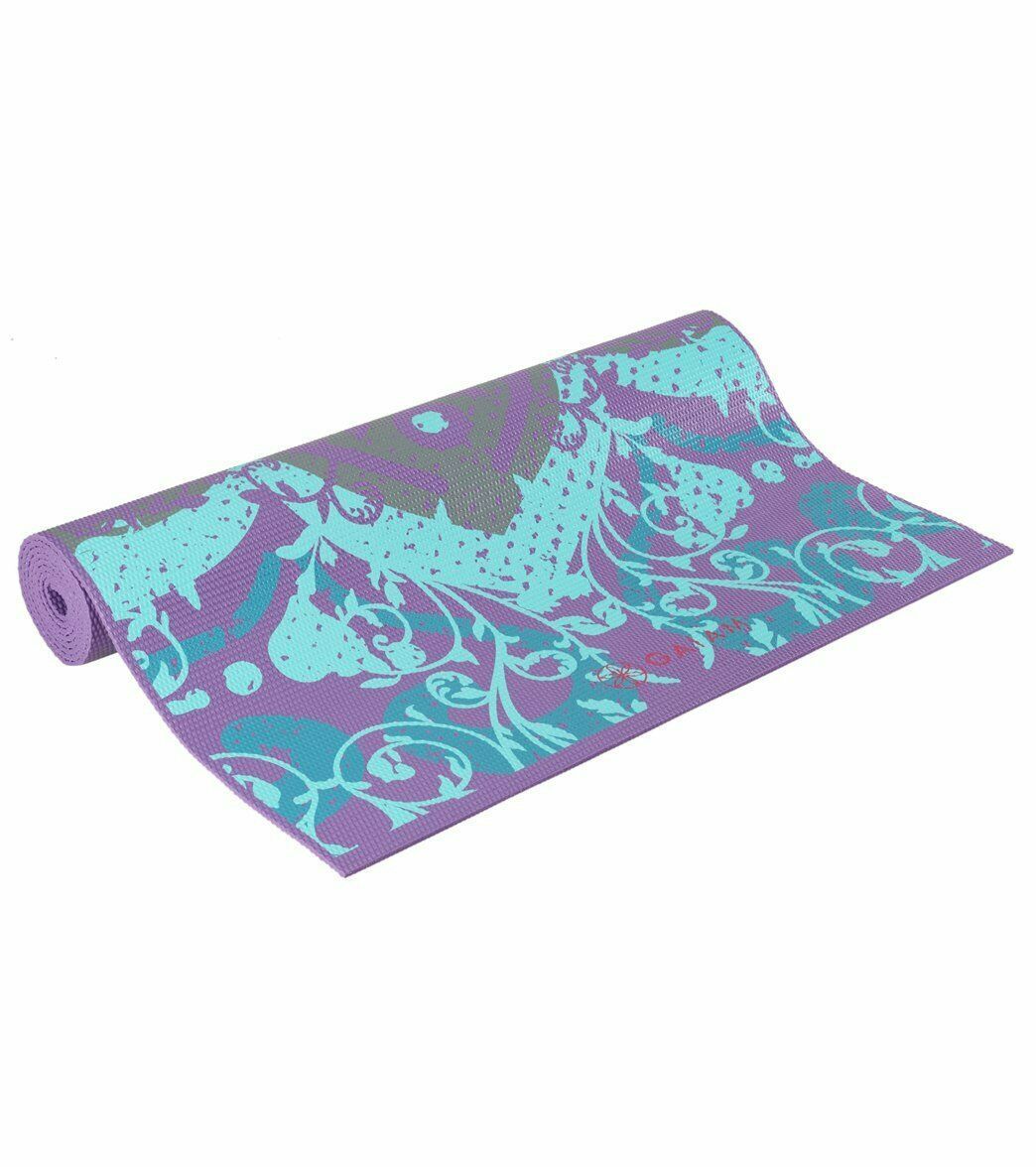 Gaiam Foldable Yoga Mat Super Compact Ultra Lightweight Icy Paisley 2 MM  Thick