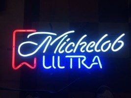 New Vintage Michelob Ultra Logo Beer Neon Sign 24&quot;x18&quot; Ship - £195.25 GBP