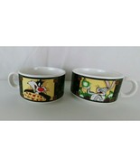 2 Looney Tunes Bugs Bunny &amp; Sylvester Soup Mugs Cups - £15.21 GBP