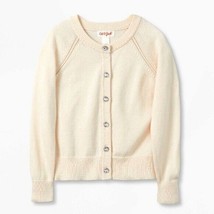 Cat and Jack Girls Solid Front Button Cardigan Sweater Cream Sand Sweater NWT - £8.82 GBP