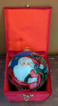 2003 Li Bien Santa&#39;s Toys 4&quot; Hand Painted Glass Christmas Ornament &amp; Box... - £17.81 GBP