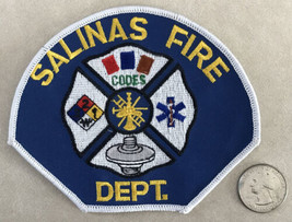 Salinas California Fire Rescue EMS Department Sew On Embroidered Patch - £29.09 GBP