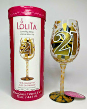Lolita &quot;21 &amp; Having Fun&quot; Wine Glass U66/5160 - £19.53 GBP