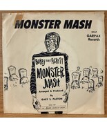 Monster Mash Bobby &quot;Boris&quot; Pickett Vinyl 45 Garpax 44167 Picture Sleeve ... - $495.10 MXN