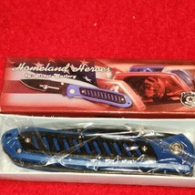 NEW Homeland Heroes Law Enforcement pocket knife in box, blue - $9.70