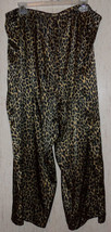 Excellent Womens Lane Bryant Intimates Satin Leopard Print Pajama Pants 22/24 - £18.43 GBP